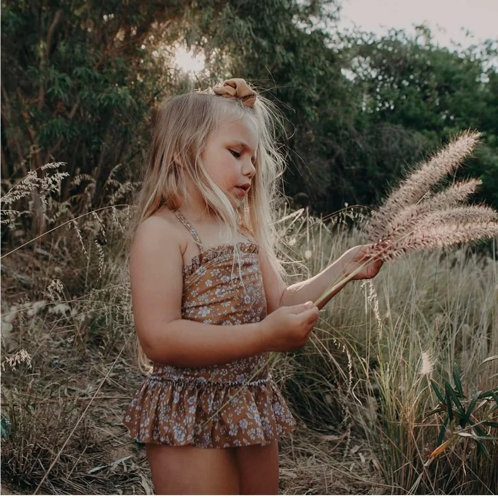 Hubble + Duke Girls Ditzy Floral One Piece Swimsuit